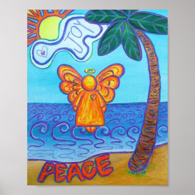 Poster d'art personnalisé Ange Gardien de Plage (Devant)