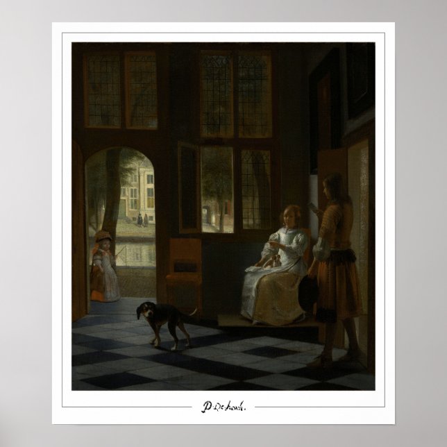 Poster d'art Pieter de Hooch Zedign #1 (Devant)