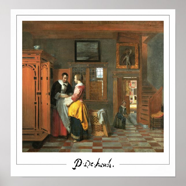 Poster d'art Pieter de Hooch Zedign #3 (Devant)