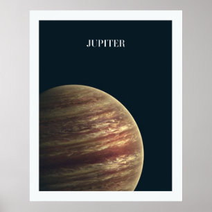 Poster d'art Planet Jupiter Kids Room