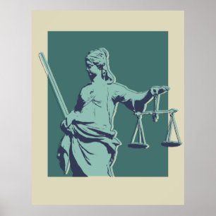 Poster d'art pop de Lady Justice