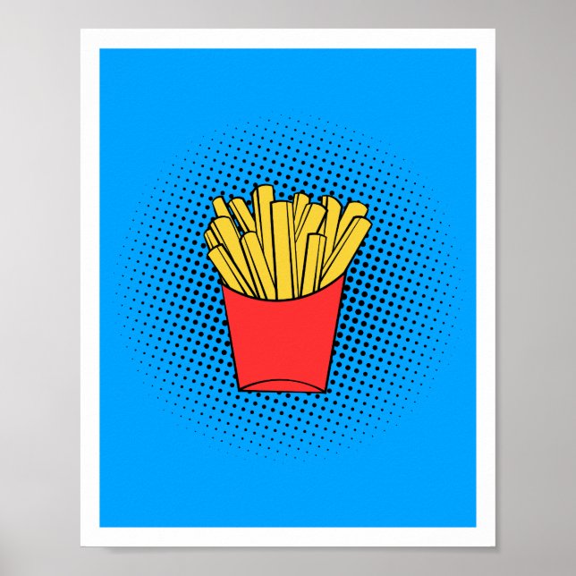 Poster d'Art Pop Fries (Devant)