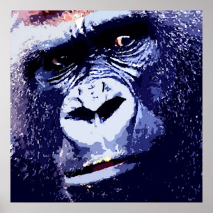 Poster d'art pop Gorilla Imprimer