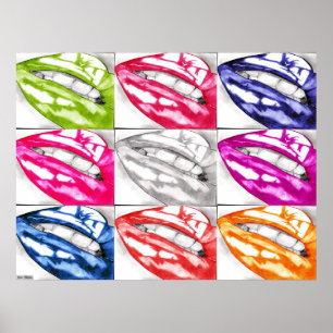 Poster d'Art Pop Lips Hot (Amélioré!)