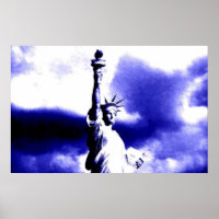 Poster d'art pop Statue de la Liberté