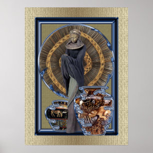 Poster d'art populaire afrocentrique moderne Impri