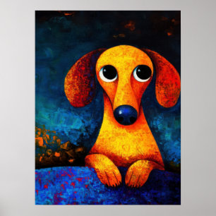 Poster d'art Portrait de chien