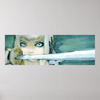 Poster d'art pour filles Ninja