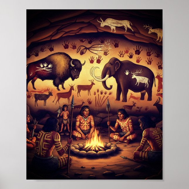 Poster d'art primitif communautaire (Devant)