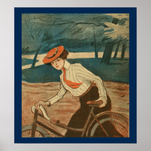 Poster d'art publicitaire du magazine Vintage Bicy