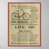 Poster d'art publicitaire du magazine Vintage Rudg