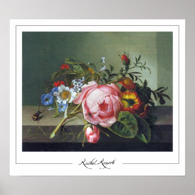Poster d'art Rachel Ruysch Zedign #8 (Devant)