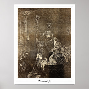 Poster d'art Rembrandt van Rijn Zedign #105