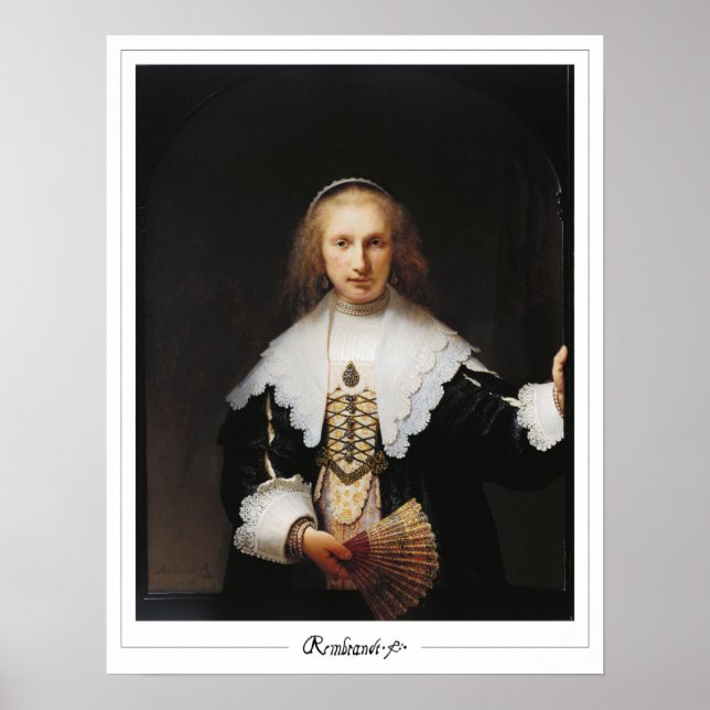 Poster d'art Rembrandt van Rijn Zedign #212 (Devant)