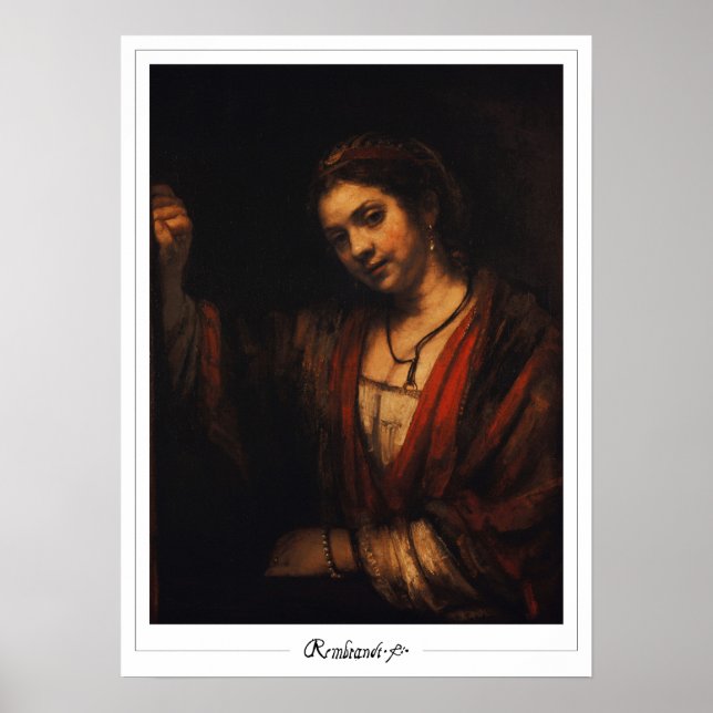Poster d'art Rembrandt van Rijn Zedign #329 (Devant)