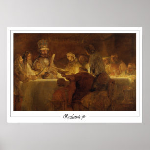 Poster d'art Rembrandt van Rijn Zedign #615