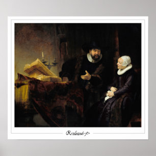 Poster d'art Rembrandt van Rijn Zedign #669