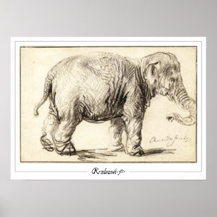 Poster d'art Rembrandt van Rijn Zedign #78