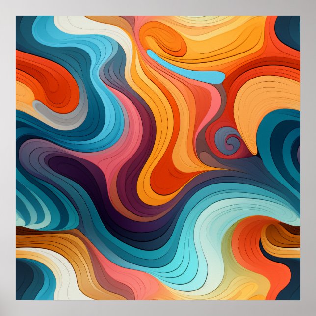 Poster d'art rétrodélique (Devant)