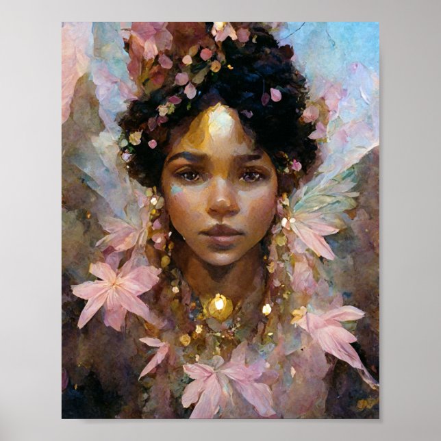 Poster d'art rose Fae 5 Imaginaires (Devant)