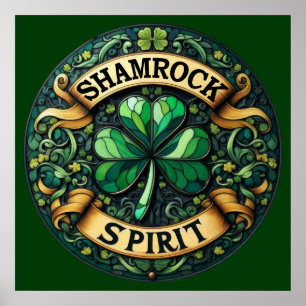Poster d'art shamrock Spirit