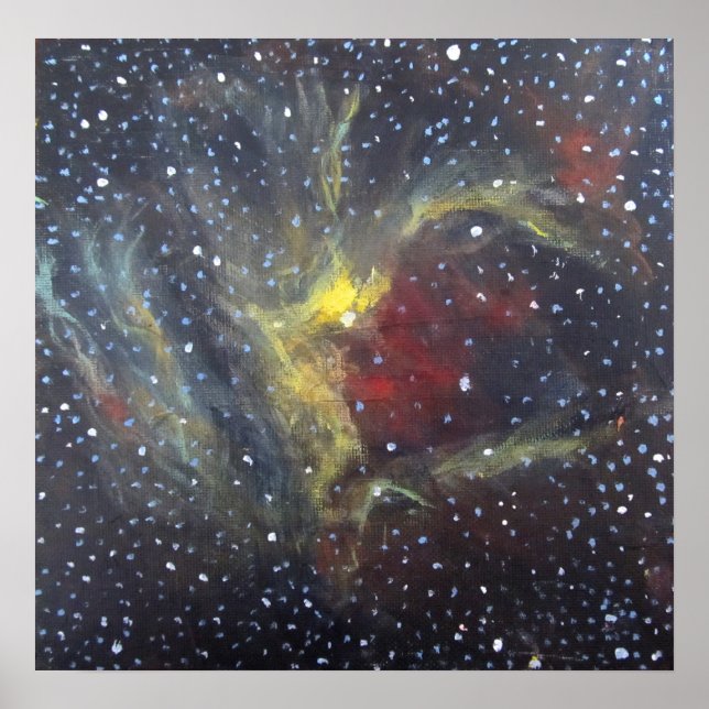 Poster d'art spatial - Wizard Nebula (Devant)
