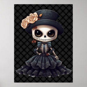 Poster d'art Steampunk Skeleton