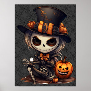 Poster d'art Steampunk Skeleton