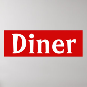 Poster d'art sur la Mur de la table rouge brillant