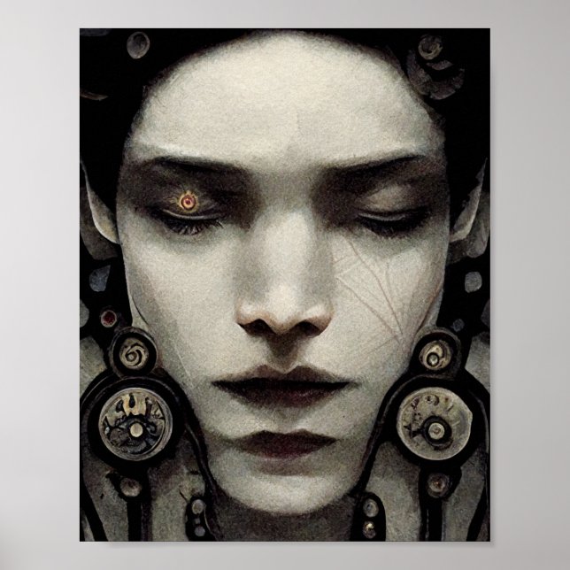 Poster d'Art Surreal Face (Devant)