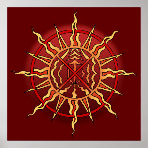 Poster d'art tribal Poster d'impression spirituell