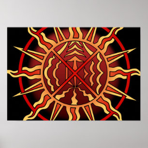 Poster d'art tribal Spitial Native Art Poster d'im