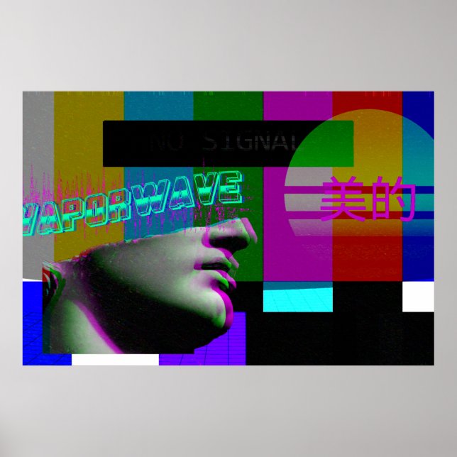 Poster d'art Vaporwave | Poster esthétique Vaporwa (Devant)