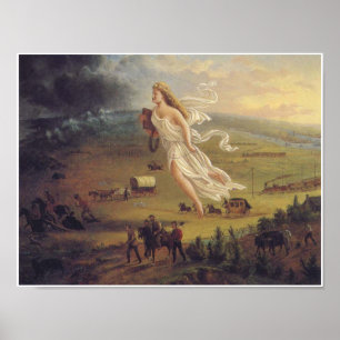 Poster d'art Vintage American Progress