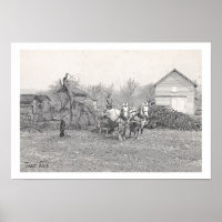 Poster d'art Vintage de Team Work