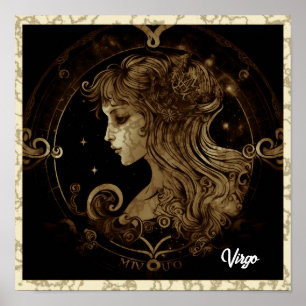 Poster d'art Virgo Sign Wall