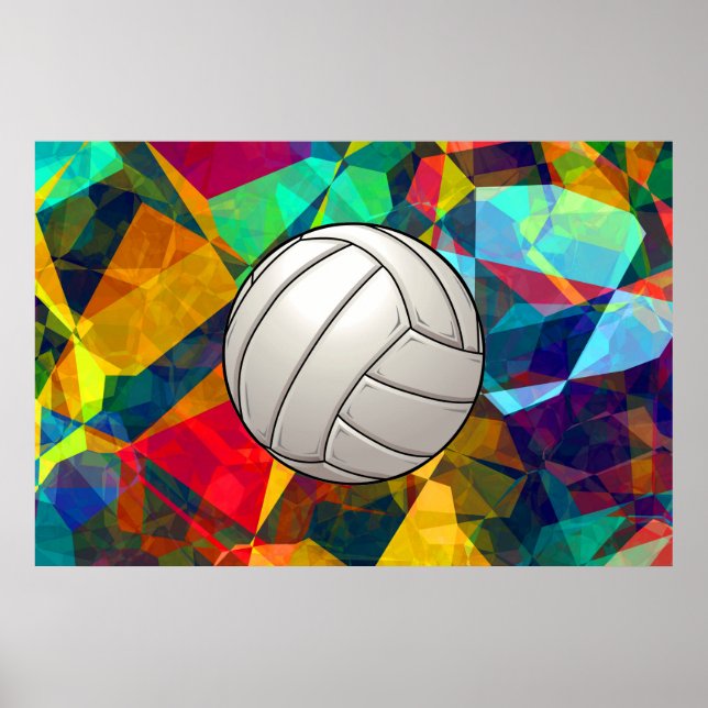 Poster d'art volleyball (Devant)