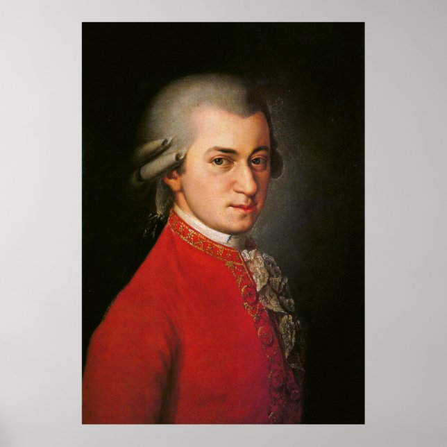 Poster d'art Wolfgang Amadeus Mozart (Devant)