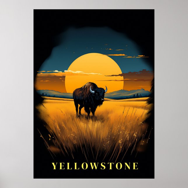 Poster d'art Yellowstone (Devant)