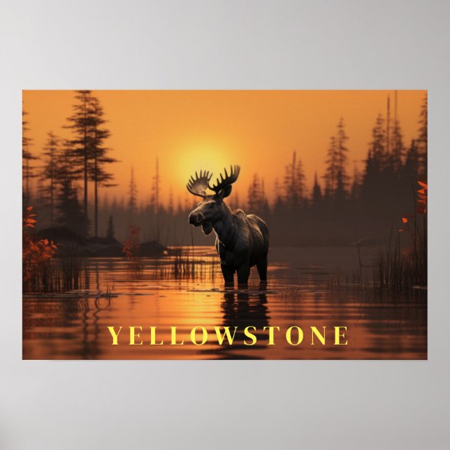 Poster d'art Yellowstone (Devant)