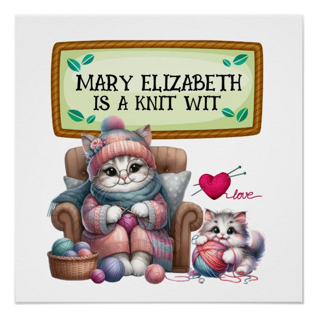 Poster d'artisanat tricot Crochet (Devant)