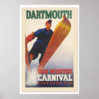 Poster Dartmouth938 Winter Carnival Classic Vintage Style