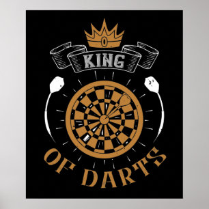 Poster Darts - Roi des fléchettes
