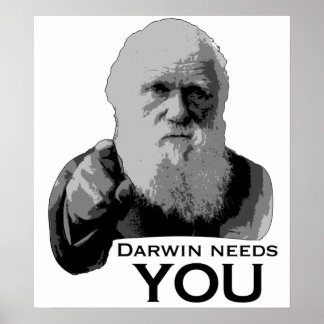 Poster Darwin A Besoin De Toi !