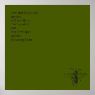 Poster Darwin Origine des espèces