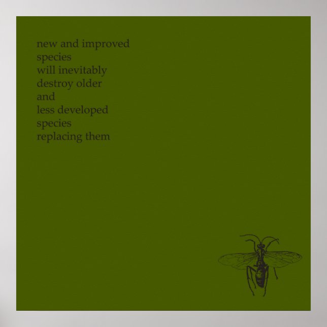 Poster Darwin Origine des espèces (Devant)