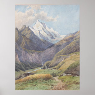 Poster Das Mölltal mit dem Großglockner - Carl Lafite