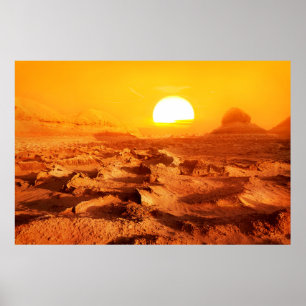Poster Dasht-e Lut deser - l'endroit le plus chaud sur Te