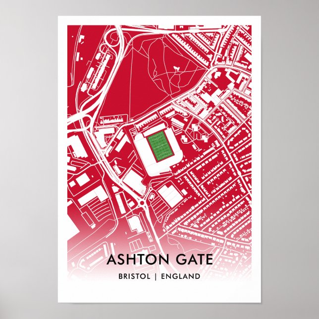 Poster d'Ashton Gate - Accueil du Bristol City FC, (Devant)