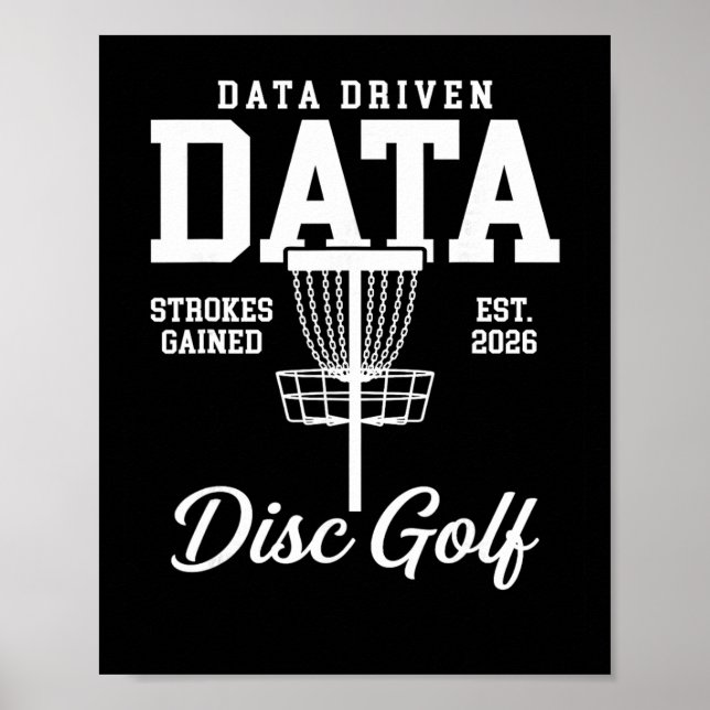 Poster Data Driven Data Strokes Gained Disc Golf  (Devant)